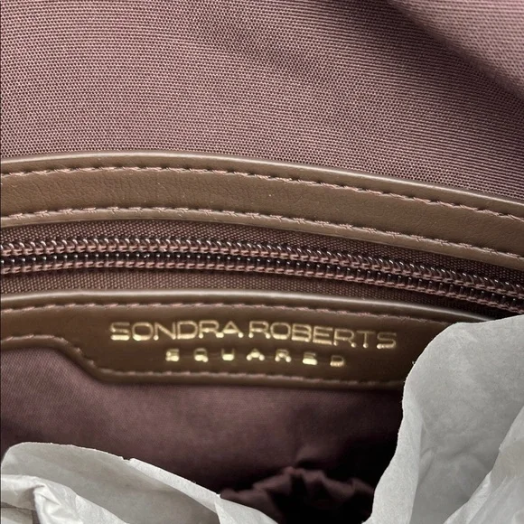 Sondra Roberts | Chocolate Brown Quilted Hobo Bag - Picture 9 of 15